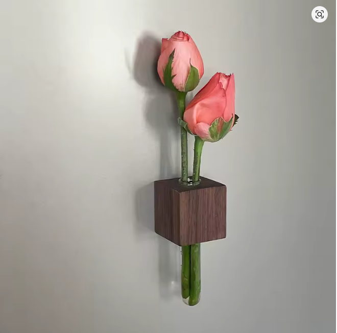 Mini Vază Magnetică din Lemn - Pentru decorarea interioară