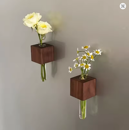 Mini Vază Magnetică din Lemn - Pentru decorarea interioară