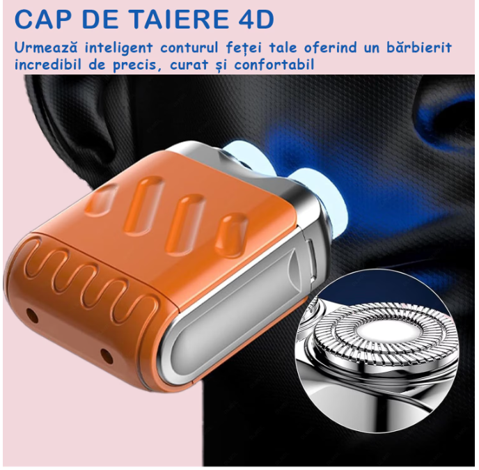 Aparat de Ras Electric 2025 – Barbierit Umed și Uscat, Compact și Puternic, Unisex